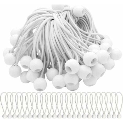 Aiperq Confezione da 40 corde elastiche con palline Corde elastiche Corde elastiche per tendoni, tende, striscioni e teloni