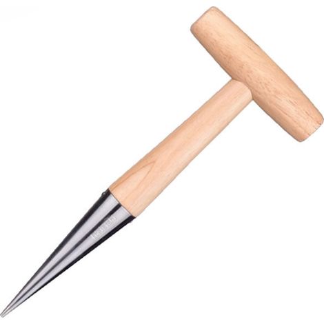 Outils agricoles perforateur manche en bois élévateur de semis outils de jardinage semoir de légumes et de fleurs-28511030mm, 1pc (1/2)