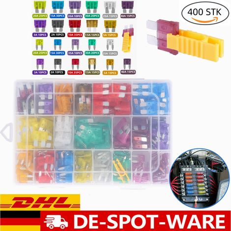 Assortiment de mini-fusibles pour voitures, fusibles plats pour voitures