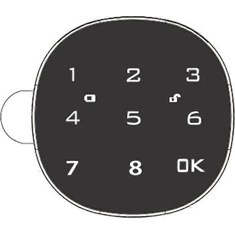 Serrure électronique intelligente pour boîte aux lettres, écran tactile, 30 mm (1/5)