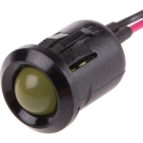 Voyant LED lumineux Jaune RS PRO, dia. 12mm, 2V c.c. ( Prix pour 1 )