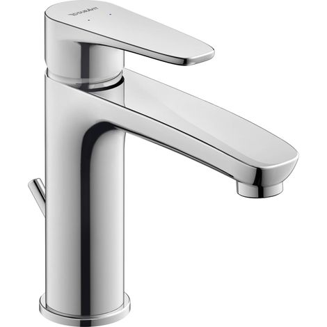 Robinet mitigeur de lavabo chromé avec cartouche en céramique et bonde et raccords flexibles Taille M Profondeur : 139 mm Pression de fonctionnement : 3 – 5 bar Chromé (1/5)