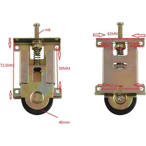 10 systèmes d’ouverture avec bouton poussoir, kit pour porte, tiroir, meuble (1/3)