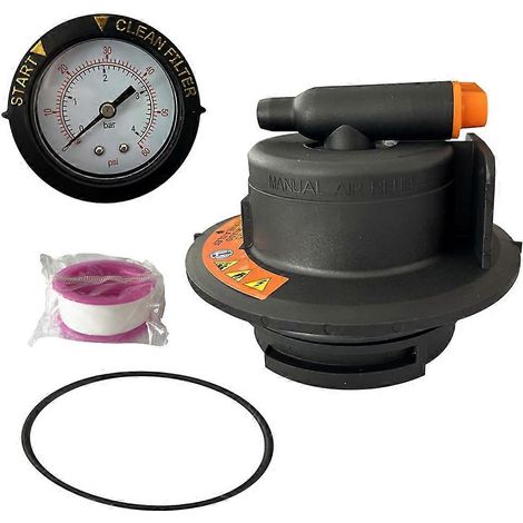 Kit de purge manuelle 2420MAR2 pour filtres de piscine Hay-Ward à cartouche et à cartouche, compatible avec les modèles Pro Grid, Swimclear et Swim Clear. (1/5)