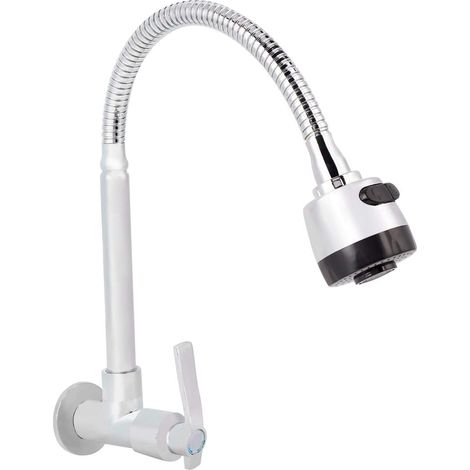 Robinet, G1/2inch Ménage Cuisine Simple Type Froid Eau Robinet Mural Rotatif 360 ° Robinet pour Cuisine (1/5)