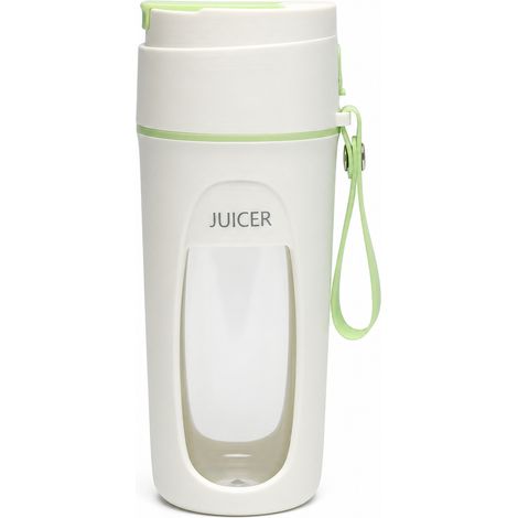 Blender Portable Rechargeable Vert avec 10 Lames et Paille, Gobelet à Jus pour Maison et Étudiants (1/5)