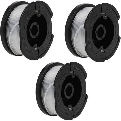 Replacement for BLACK+DECKER AF-100-3ZP trimmer head, trimmer line accessories, pack of 3