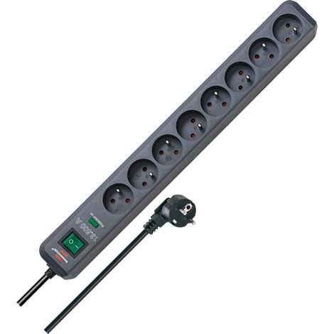 Bloc multiprise Eco-Line 8 Prises en quinconce, 1,5m H05VV-F (1/5)