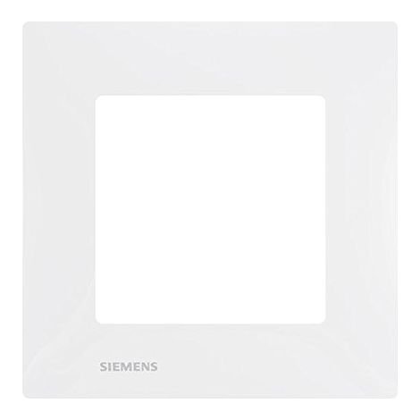 Siemens – Plaque simple blanche clipsable pour mécanisme Delta Viva – Installation sans outil – 3537 - SIE003537