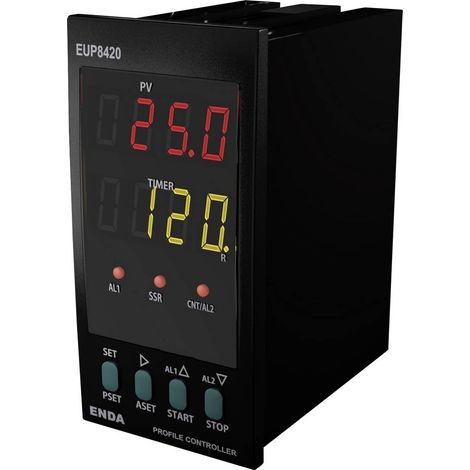 Enda PID Régulateur universel Pt100, J, K, L, S, R, T -200 à 1700 °C (L x l x H) 87 x 48 x 96 mm