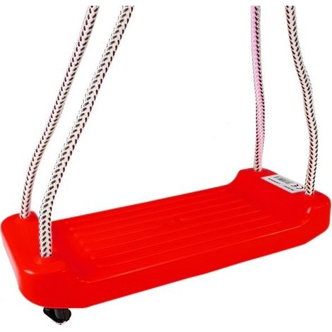 Balançoire de jardin en plastique rouge 42 cm x 17 cm x 5 cm (1/2)