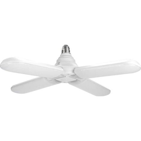 Plafonnier LED Ulisem 60 W E27 AC95-265 V, quatre lampes LED ultra-lumineuses, lampe ventilateur pliable (1/4)