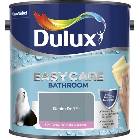 Dulux Easycare Bathroom Soft Sheen Emulsion Paint - 2.5L - Denim Drift