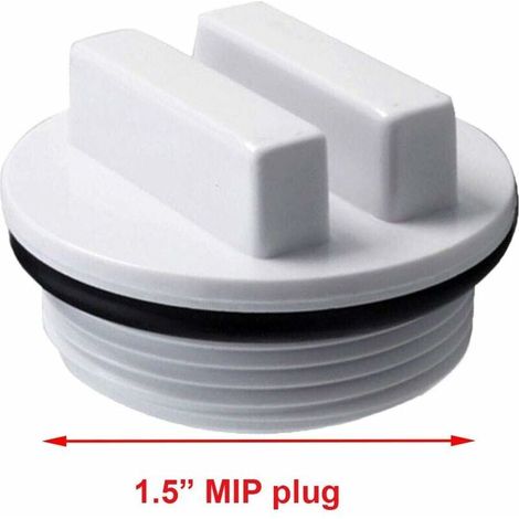 Bouchon d'hivernage et filtre de piscine SP1022C avec joint torique pour l'hivernage des piscines pendant la saison hivernale et pour la plupart des filtres de piscine Hayward Pentair (lot de 2)