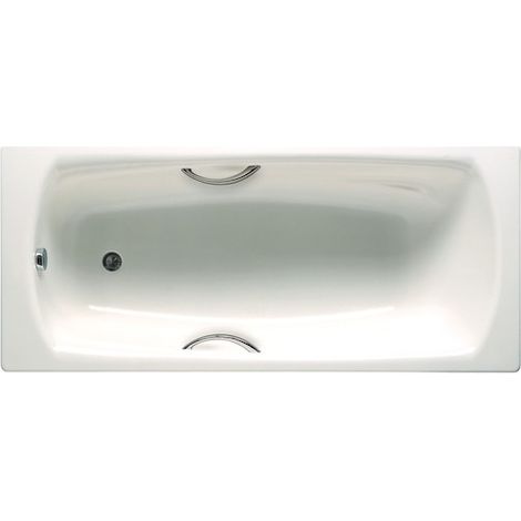 Ba�era de acero Roca rectangular fondo antideslizante (chapa acero 3,5 mm) Swing 1800x800x420mm Blanco (1/2)