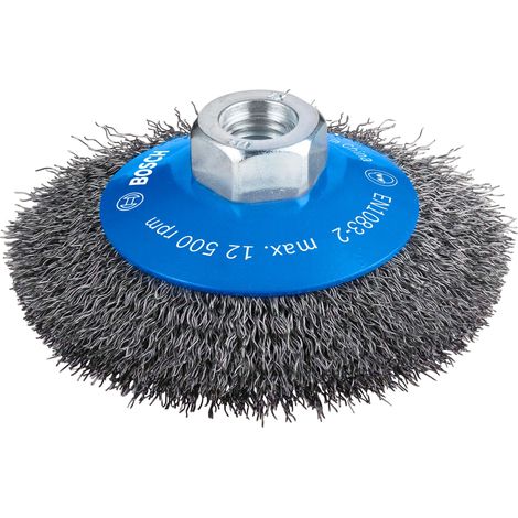 Bosch PRO Metal clean Kegelbürste, 100 x 0,3 mm, Gewinde