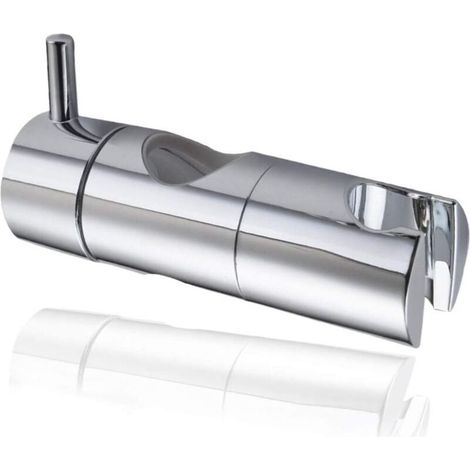 (22 mm, argent) Support de pomme de douche, crochet de douche à main à ventouse, fixation murale de pomme de douche, curseur de douche universel remplaçable (1/4)