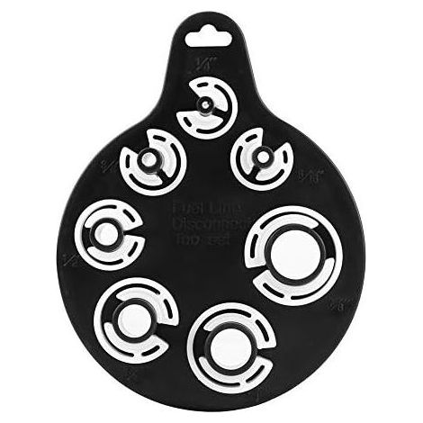 Kit di 7 adattatori per raccordi rapidi per tubi flessibili per autoveicoli, per olio e carburante - Kit universale in plastica leggero, resistente e portatile (1/5)