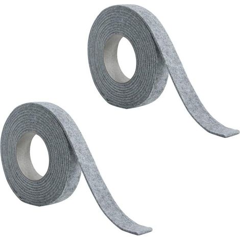 2 pièces Bande absorbante, Bandes anti-condensation et régulatrices d'humidité, Feutre absorbant l'humidité, Absorbeur d'humidité, 3 x 200 cm, Gris (1/5)