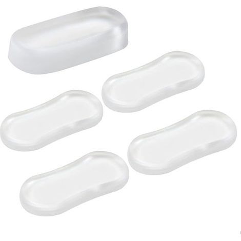 Sollbry 10 Pièces Amortisseur Universel WC, tampons pour abattant de WC,Tampon Universel pour Siège de Toilette Kit D'amortisseurs,Abattant WC Tampon de Remplacement de Toilette Pour la maison,le bure