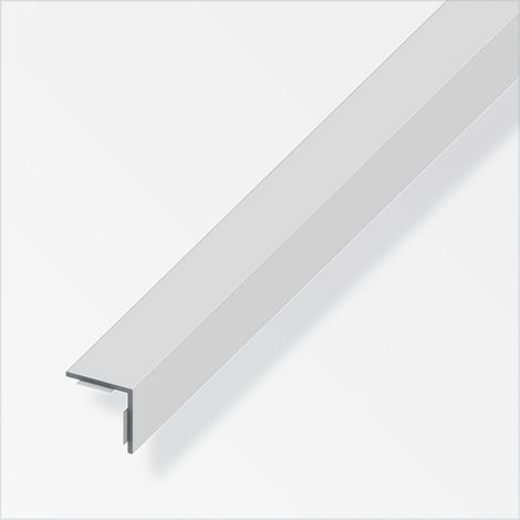 alfer Winkel PVC 1 m x 20 x 20 mm selbstklebend silber