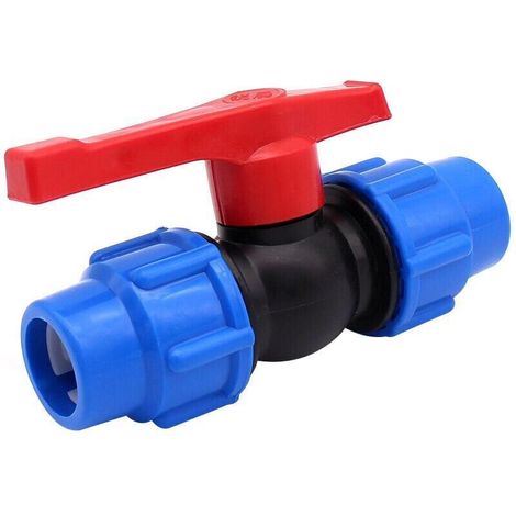 Vanne d'arrêt pour conduites d'eau en PEHD ou alcaline de 25 mm (25 mm) (1/3)
