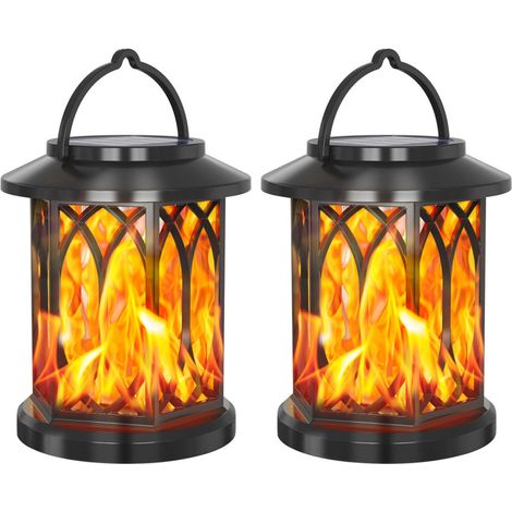 Solar-Flammenlampe, wasserdichte Blinkfackel, Solar-Gartenleuchte, Außenlaterne für die Gartenbeleuchtung