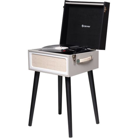 Denver Table tournante VPR-250 Noir, Gris