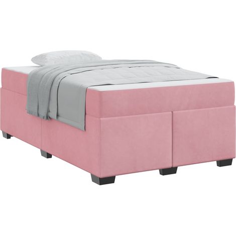 Maison Exclusive - Estructura de cama con colchón Rosa 120 x 200 (1/5)