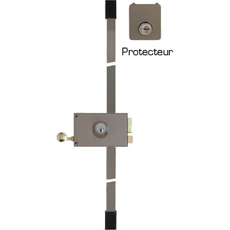 Vachette – Serrure électrique 3 points MULTILOCK RADIALIS horizontal tirage droite – Acier embouti – Protection renforcée contre effraction – Pour portes intérieures (1/2)