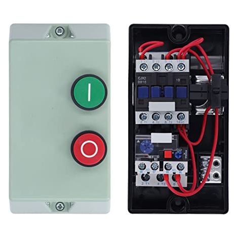 Démarreur de Moteur électrique magnétique, 4KW 3 Phase 380/400V 7-10A IP55 Interrupteur de Moteur électrique étanche, Contre la
