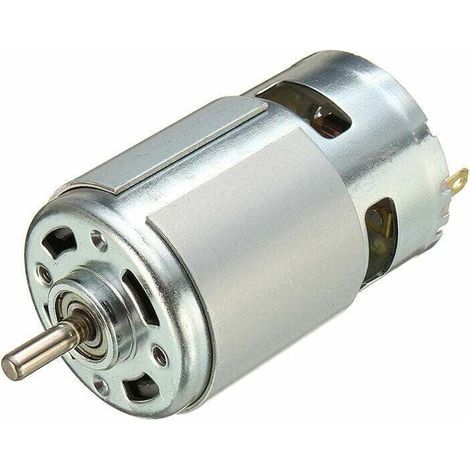 775 DC 12V-36V 3500-9000 U/min Drehmomentstarker, leistungsstarker und geräuscharmer Kugellagermotor, Zubehör, Netzteil (1/4)