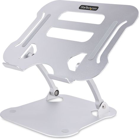 Startechcom ADJ Laptop Riser Support Argent Ergonomique