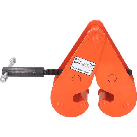 Pince de levage universelle en acier allié, capacité 2200LBS, pour poutre verticale, usage lourd, outil de manutention et gréage (1/5)