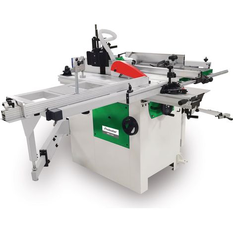 Holzstar – Dégauchisseuse-raboteuse 1,5 kW – Table en fonte grise – Réglage de hauteur par volant – Pour bois tendre et dur – Livrée avec 3 fers HSS
