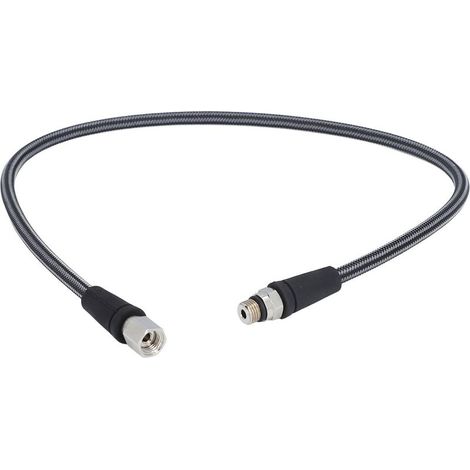 Tuyau de Pression Résiduelle 65CM, Flexible Haute Pression Tressé Carbone, Manomètre Profondeur Latéral pour BCD et Régulateur de Plongée - (1/5)