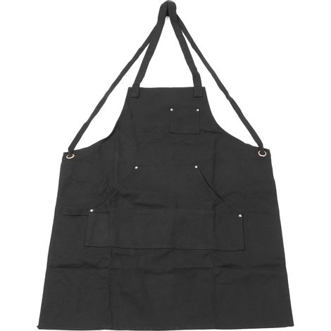 Tablier De Travail, Tablier De Travail en Toile Robuste, Tablier De Travail en Toile Réglable Multifonctionnel avec Poches pour Charpentier électricien Chef Coiffeur (1/5)