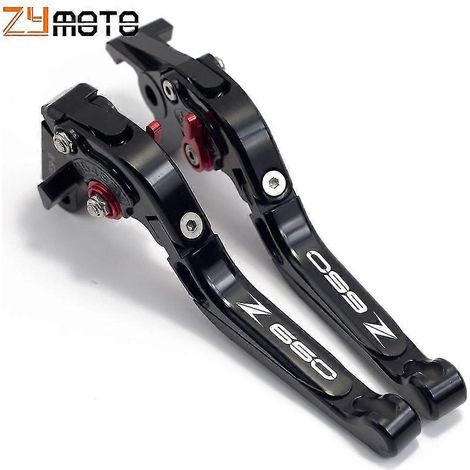 Accessoires pour Kawasaki Z650 Z650rs 2017 2018 2019 2020 2021 2022 2023 : leviers de frein et d'embrayage, poignée (jaune)