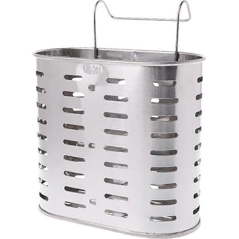 Porte-couverts en acier inoxydable avec égouttoir, rangement pour cuillères, fourchettes et baguettes. Organisateur R (1/5)
