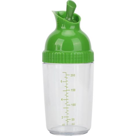 Shaker à vinaigrette - Bouteille mélangeuse - 200 ml - Avec couvercle - Anti-fuite - Pour légumes maison (1/5)