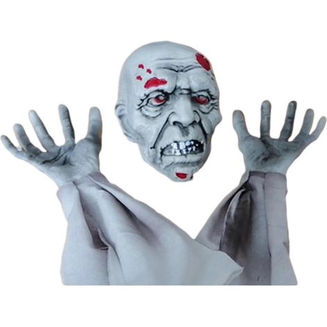Estacas de esqueleto de Halloween Estatua de mano de esqueleto de terror Accesorios de decoración de Halloween para Halloween (1/5)