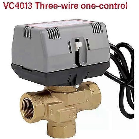 Vanne motorisée Honeywell à deux ou trois voies, en laiton, pour ventilo-convecteur VC4013, électrovanne AC220V - en bon état (1/5)