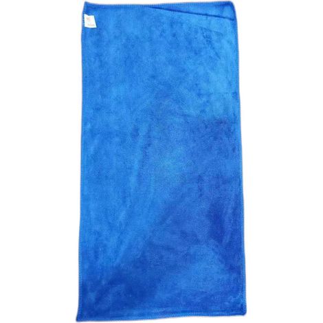 Mikrofasertuch, nicht scheuernd, wiederverwendbar und waschbar, für Autowäsche und Wachsen – 23,6 x 63 Zoll, Blau (2er-Pack) (1/4)