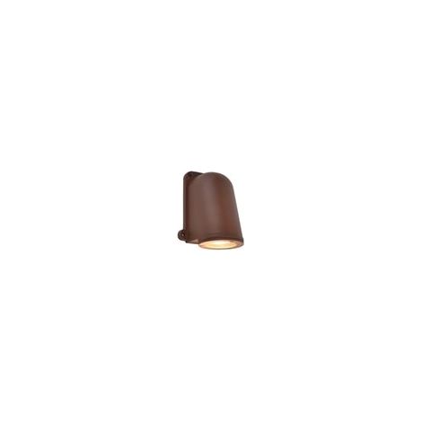 LUTEC Lámpara de pared LED para exterior ANCOR, de aluminio marrón, GU10 (1/5)
