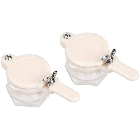 Pcs Honey Gate Valve ABS Plastic 2.36″ Extractor Tap Honey Extractor Equipment Honey Tap for Beekeeper (White Honey Gate Valve) (1/5)