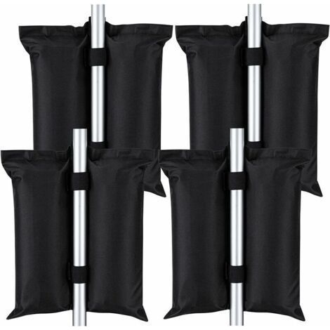 4Pcs Gazebo Weight Bags, Heavy Duty 420D Canopy Tent Weight Bag Sandbags for Pop Up Canopy Tent Parasols Patio Umbrella Tents Garden Ladder (1/4)