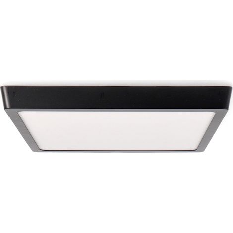 IluminaShop - Plafon de Superficie Negro Cuadrado 25W CCT