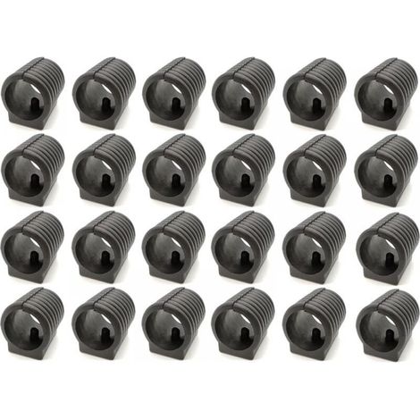 24pcs Furniture Glides Plastic Chair Tube Clamp Glides Plastic Chair Leg Caps for U Shaped Chair Legs Clips for Round Tubes (1/4)