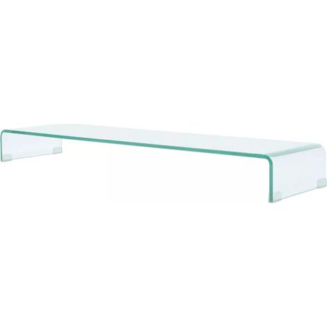 Pratico mobile porta TV/buffet di design per monitor da 120 cm vetro trasparente 2502220