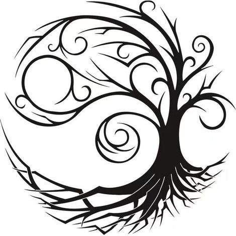 Art Mural en Métal,Décoration Murale Silhouette arbre de vie Art Déco,Convient pour Salon,Jardin,Chambre,3030cm (1/4)